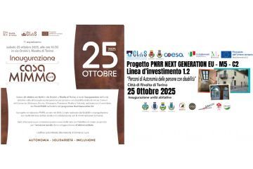 Inaugurazione Unit&#224; Abitativa del progetto PNRR a Rivalta